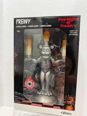Rubie's Freddy Silver Candelabra with Orange Flame Tips